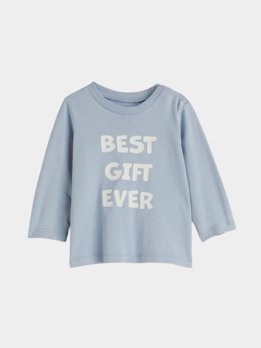 Лонгслив H&M модель 7439084kwer_Голубой Фото