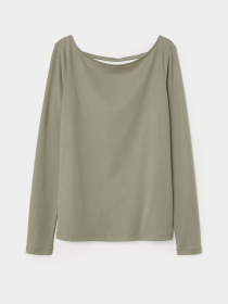Лонгслив H&M модель 6165437log_Фисташковый Фото