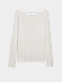 Лонгслив H&M модель 6165437dlog_Молочный Фото