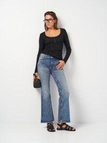 Лонгслив H&M модель 5557001ral_Черный Фото