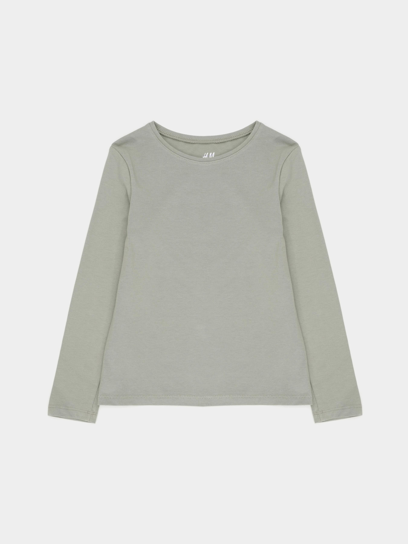 Лонгслив H&M модель 5751567ral_Оливковый Фото