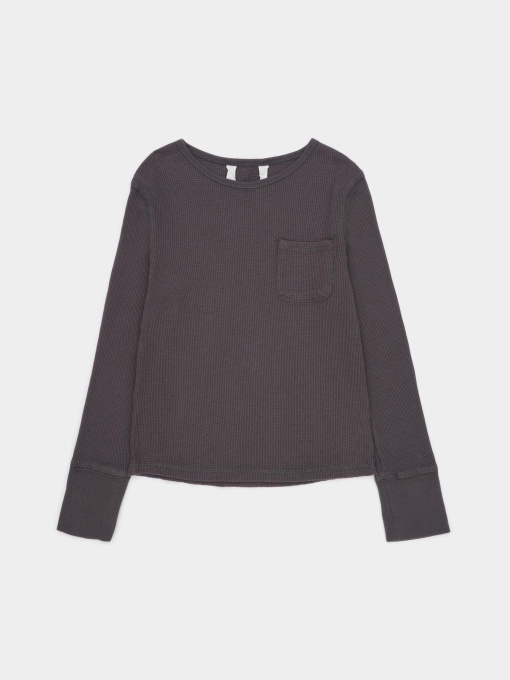 Лонгслив H&M модель 9986901kwer_Темно-серый Фото