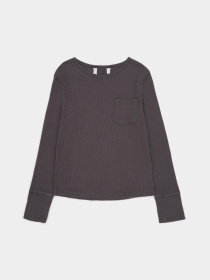 Лонгслив H&M модель 9986901kwer_Темно-серый Фото