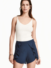 Шорты H&M модель 3938784sm_темно-синий Фото