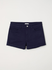 Джинсовые шорты H&M модель 6035827RP3_Темно-синий Фото