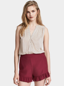 Повседневные шорты H&M модель 5124935RP12_бордовый Фото