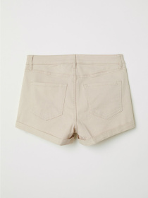 Джинсові шорти H&M модель 6035828log_Светло-бежевый Фото