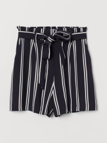 Шорты H&M модель 6567639RP7_темно-синий в полоску Фото