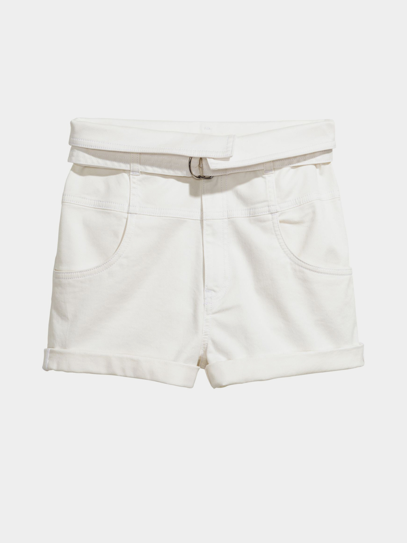 Шорты джинсовые H&M модель 5237575log_Молочный Фото