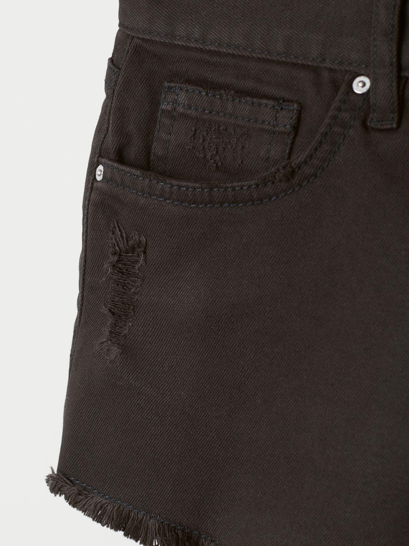 Шорты джинсовые H&M модель 6035848dlog_Черный Фото