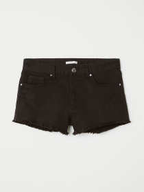 Шорты джинсовые H&M модель 6035848dlog_Черный Фото