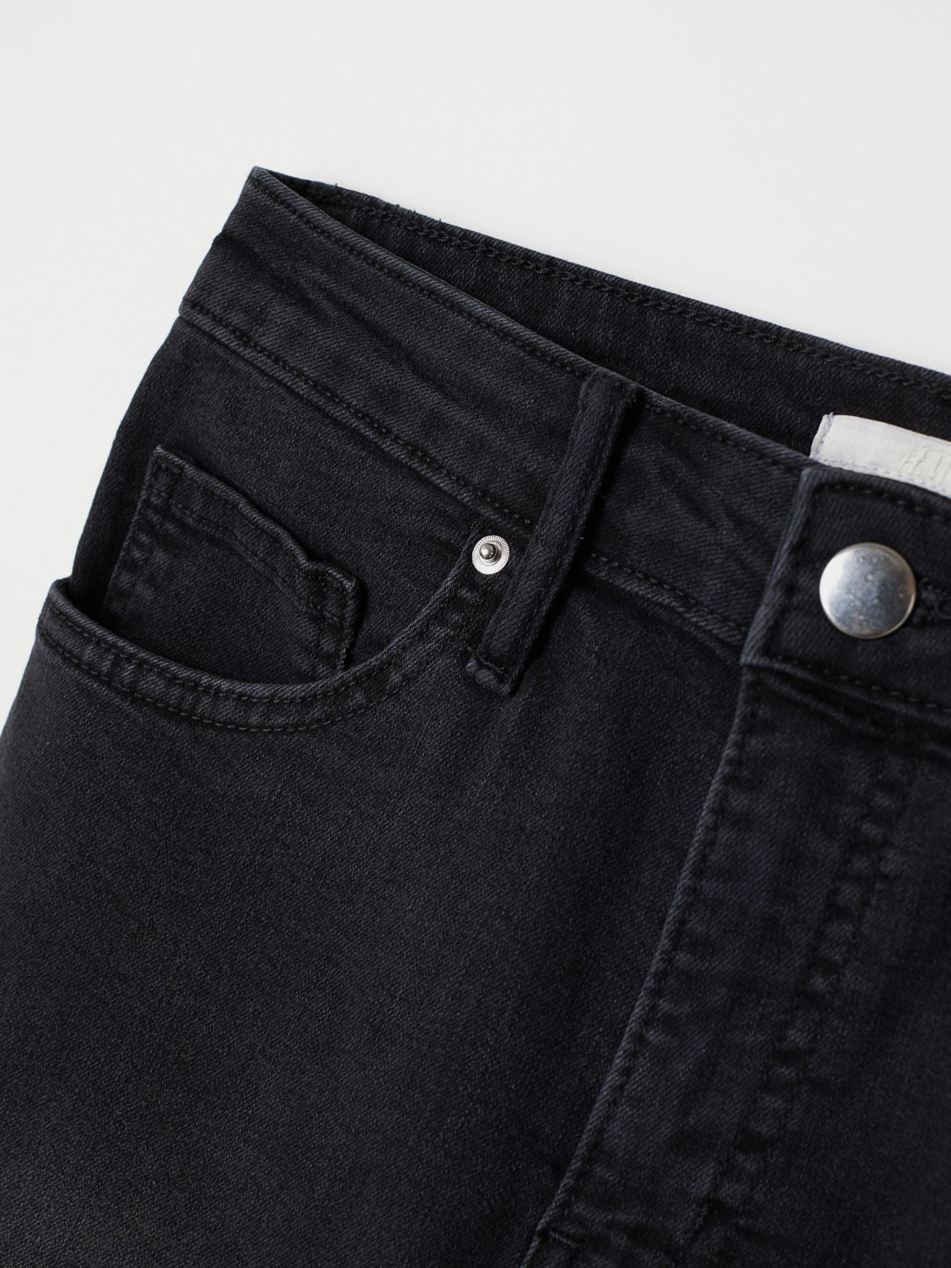 Шорти джинсові H&M модель 6131477dlog_Черный вымытый Фото