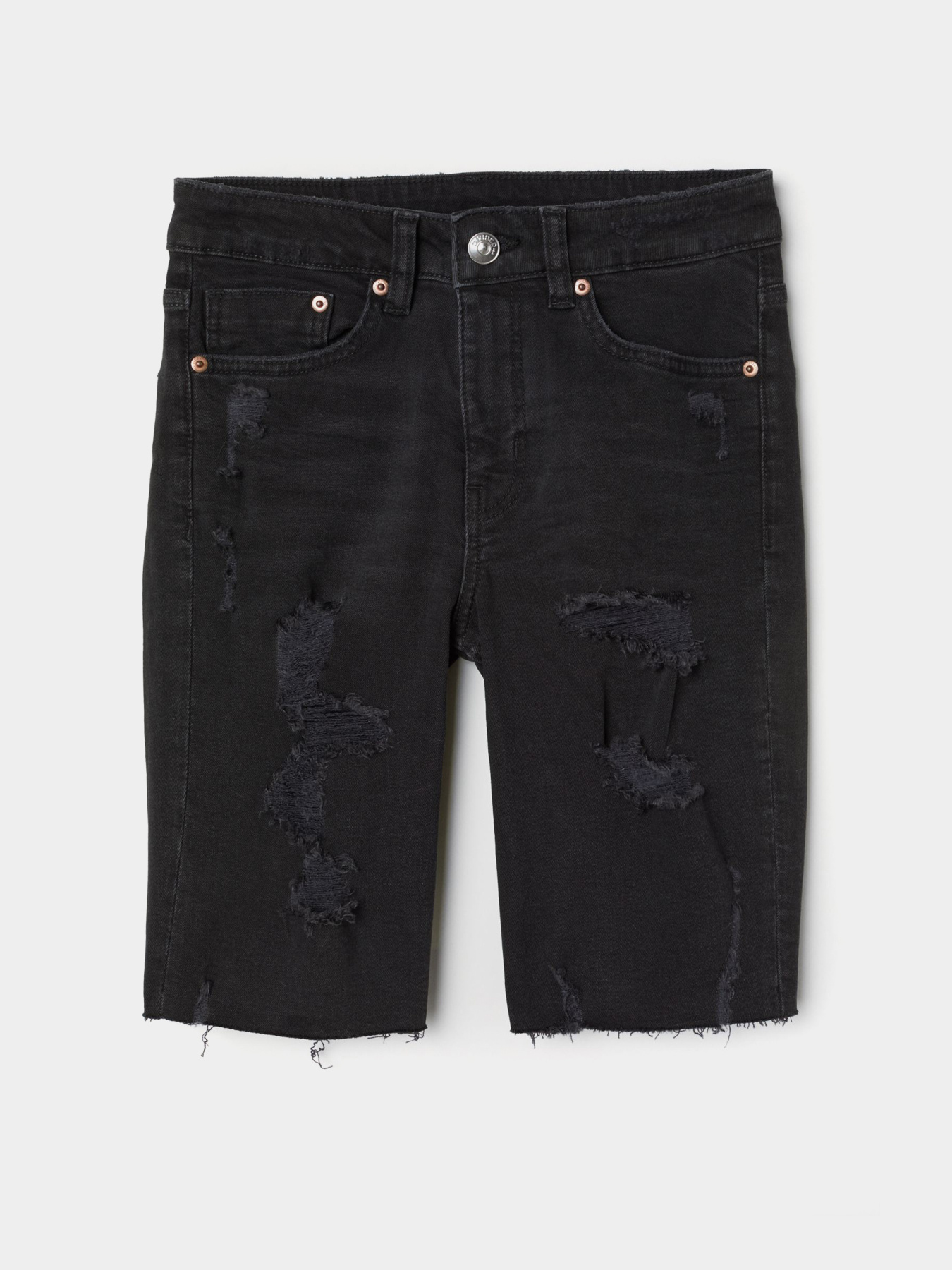 Шорти джинсові H&M модель 5956867dlog_Черный вымытый Фото