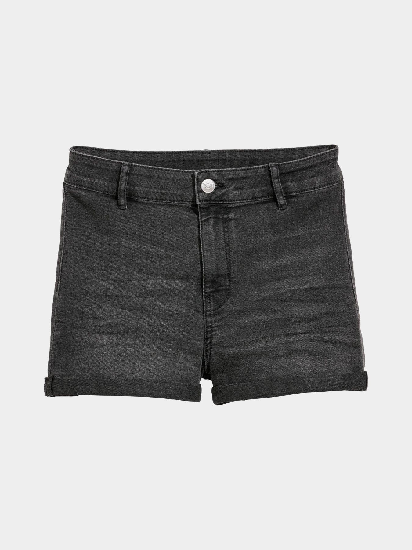 Шорты джинсовые H&M модель 5544797abr_Темно-серый Фото