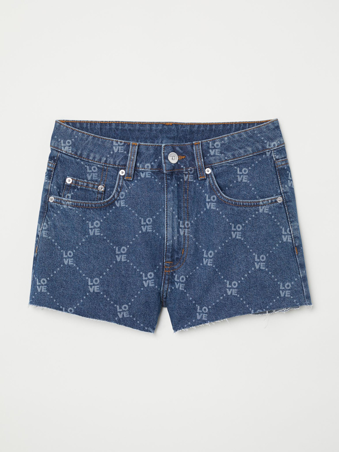 Шорты джинсовые H&M модель 5949227abr_Синий Фото