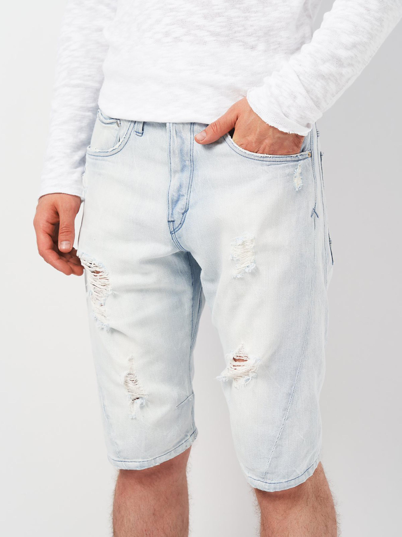 Шорти джинсові H&M модель 1002015arl_Светло-голубой Фото