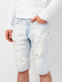 Джинсовые шорты H&M модель 1002015arl_Светло-голубой Фото