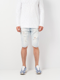 Джинсовые шорты H&M модель 1002015arl_Светло-голубой Фото