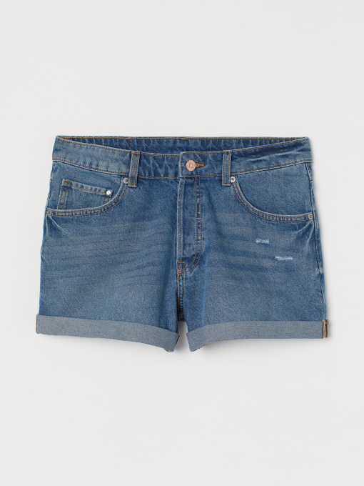 Шорты джинсовые H&M модель 8794361wer_Синий Фото