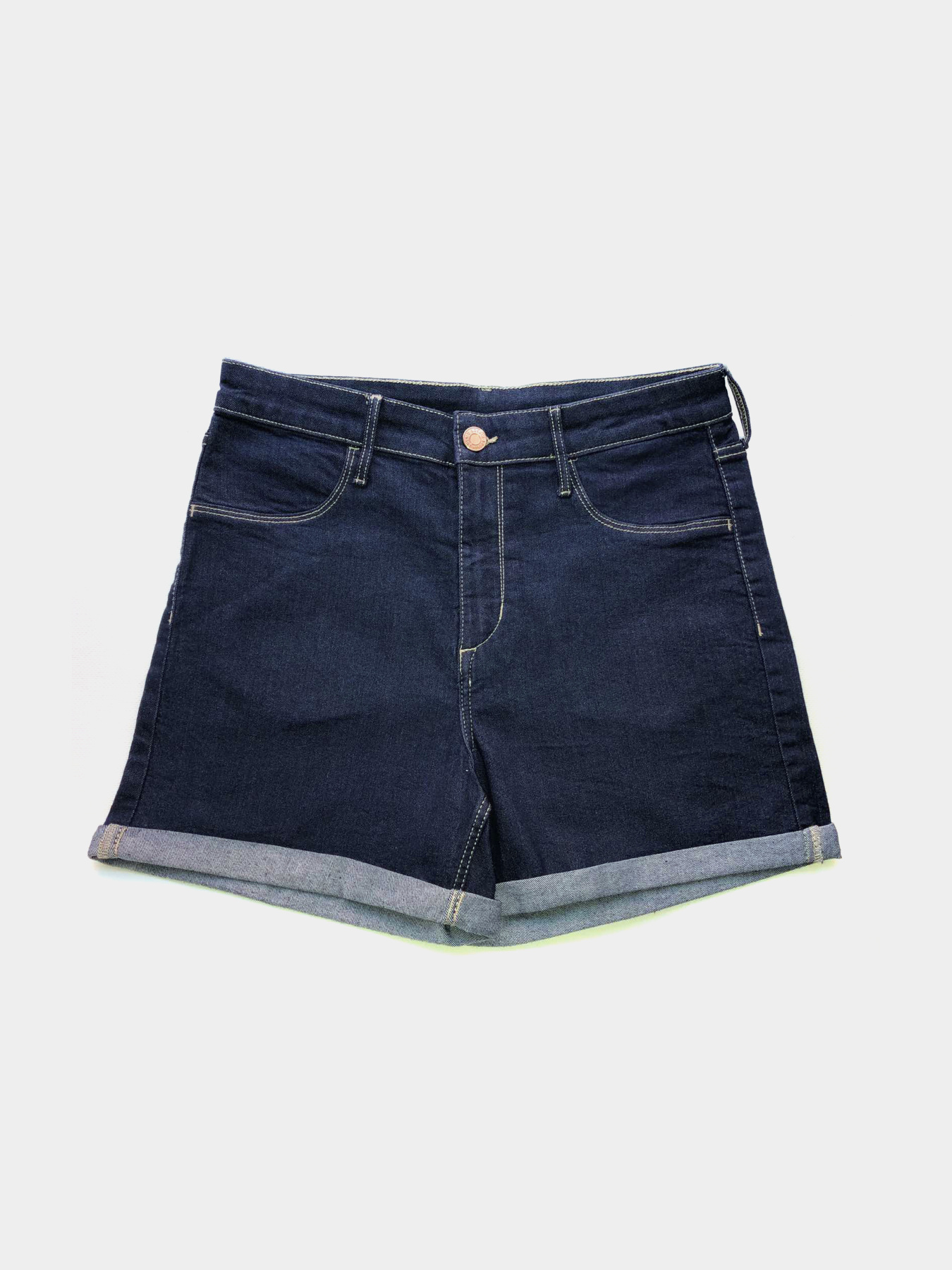 Джинсовые шорты H&M модель 8928351wer_Темно-синий Фото