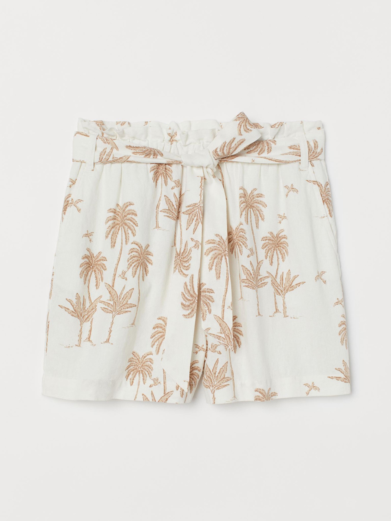 Повседневные шорты H&M модель 8170191wer_Белый Повседневные шорты H&M модель 8170191wer_Белый Фото