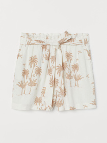 Повседневные шорты H&M модель 8170191wer_Белый Повседневные шорты H&M модель 8170191wer_Белый Фото