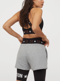 Спортивні шорти H&M модель 8317741wer_Светло-серый Фото