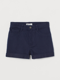 Шорти джинсові H&M модель 9240433kwer_Темно-синий Фото