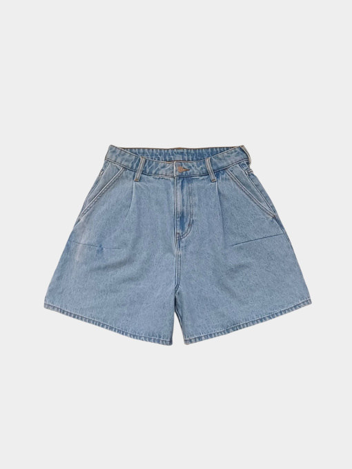 Шорты джинсовые H&M модель 9356243wer_Светло-синий Фото