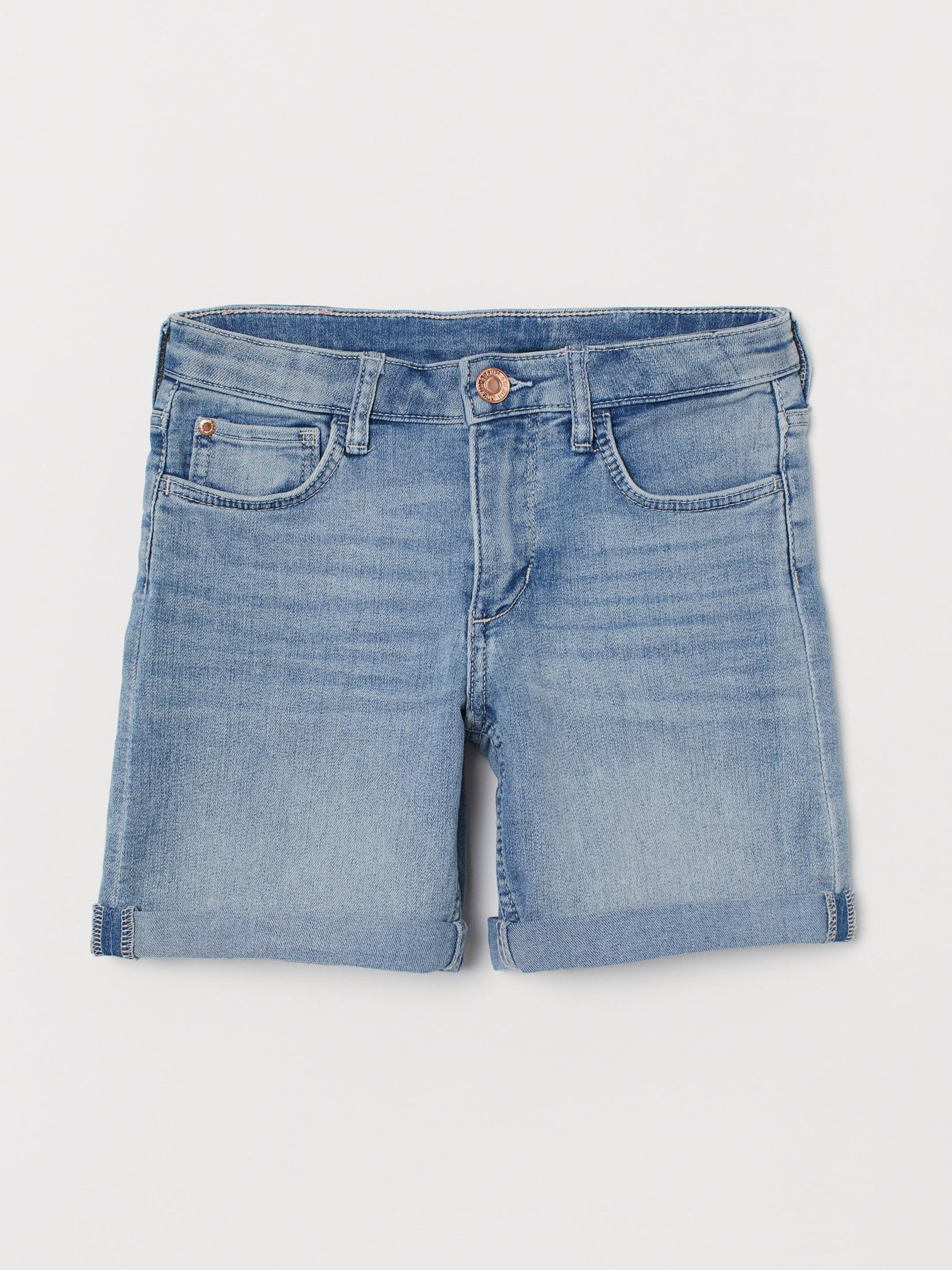 Шорты джинсовые H&M модель 8333351kwer_Синий Фото