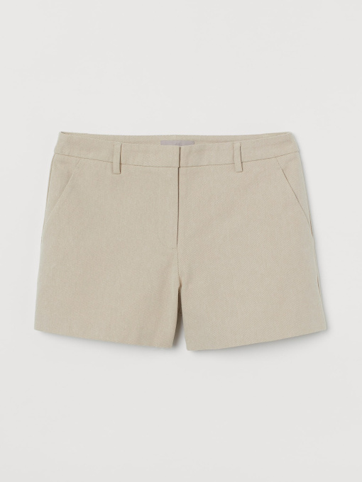Повсякденні шорти H&M модель 9703653wer_Светло-бежевый Фото