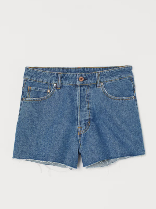 Джинсовые шорты H&M модель 8355631wer_Синий Фото