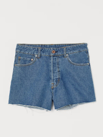 Джинсовые шорты H&M модель 8355631wer_Синий Фото