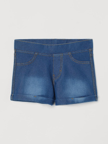 Джинсовые шорты H&M модель 9388253kwer_Синий Фото