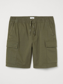 Шорты H&M модель 9824993wer_Хаки Фото