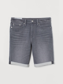Джинсовые шорты H&M модель 8517802wer_Серый Фото