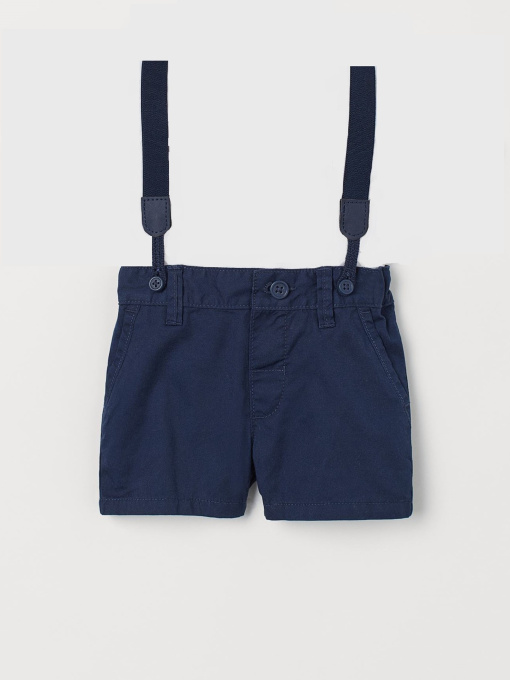 Повседневные шорты H&M модель 8488601abr_Темно-синий Фото