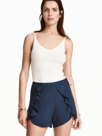 Повседневные шорты H&M модель 393878wer_Темно-синий Фото