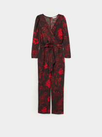 Комбинезон H&M модель 7960460sm_черный красные цветы Фото