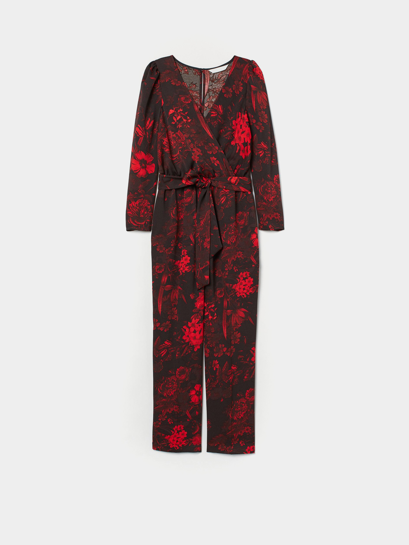 Комбинезон H&M модель 7960460sm_черный красные цветы Фото