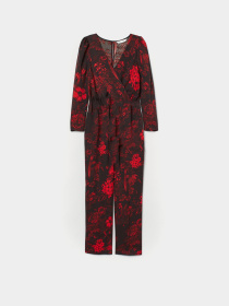 Комбинезон H&M модель 7960460abr_черный красные цветы Фото