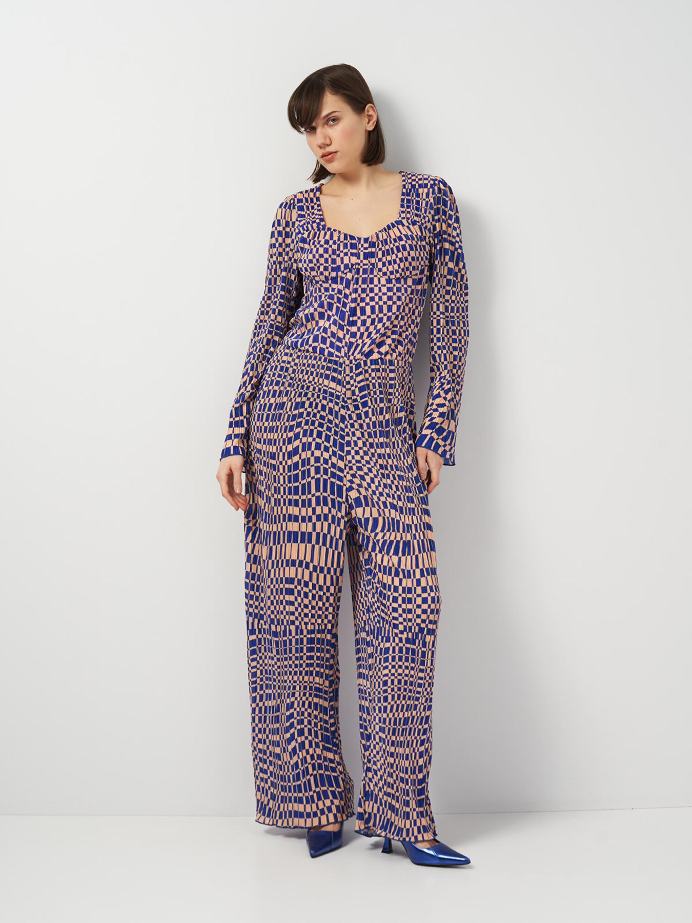 Комбінезон Monki модель 5698743wer_Бежево-синий Фото