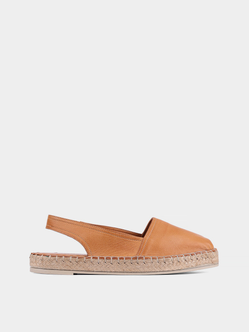 Жіночі еспадрільї Attizzare шкіряні коричневі модель 368-1015 Фото