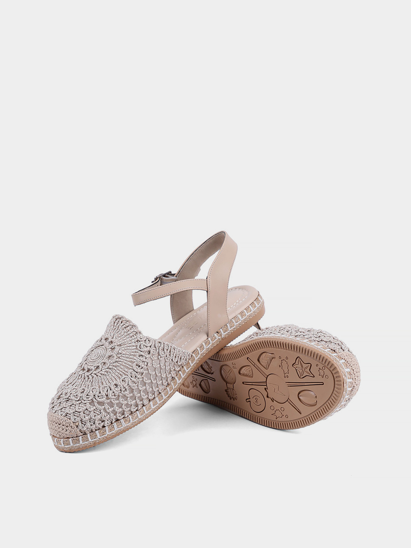 Жіночі еспадрільї Attizzare тканинні бежеві модель 1155/Y-603/04-152330 Фото