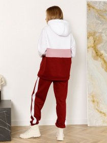 Спортивний костюм ISSA Plus модель SA-357_burgundy Фото