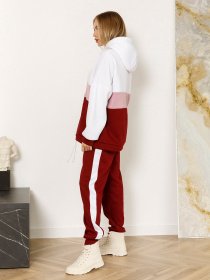 Спортивний костюм ISSA Plus модель SA-357_burgundy Фото