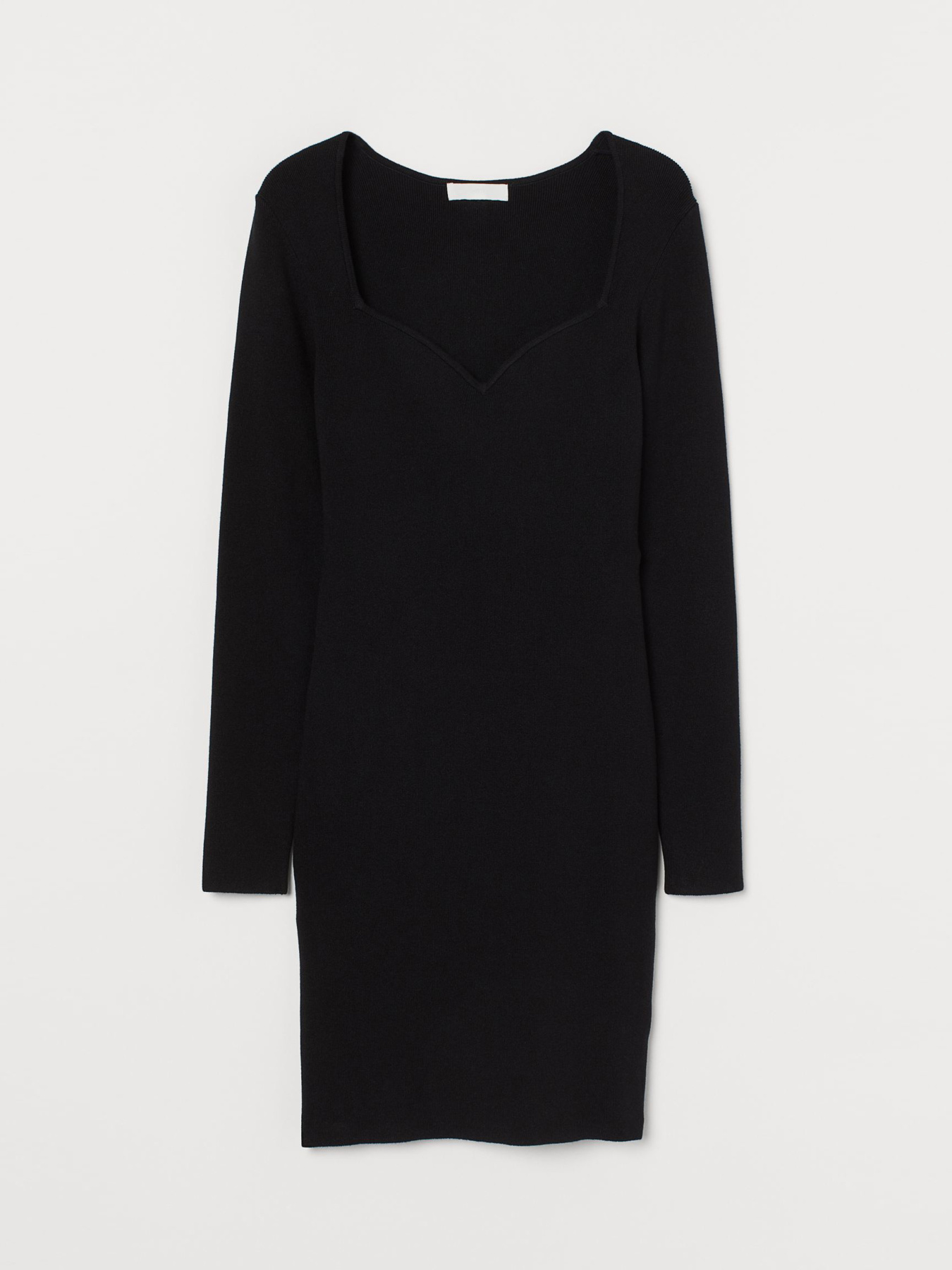 Платье мини H&M модель 9404512sdm_Черный Фото