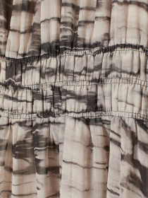 Платье мини H&M модель 8054400RP8_бежево-серый с рисунком Фото