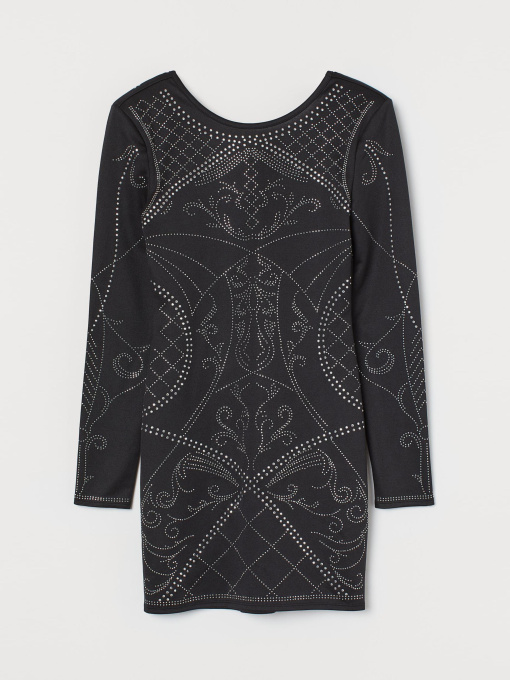Платье мини H&M модель 7966310log_Черный Фото