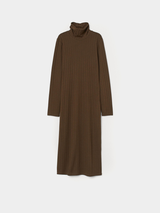 Платье миди H&M модель 8035920wt_хаки Фото